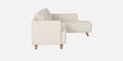 Gladiator Fabric RHS 6 Seater Sectional Sofa In Oat Cream Colour