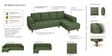 Gladiator Fabric RHS 6 Seater Sectional Sofa In Sage Brush Colour