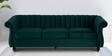 Gleaming Fabric 3 Seater Sofa in Greenish Blue Colour