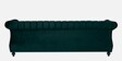Gleaming Fabric 3 Seater Sofa in Greenish Blue Colour