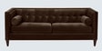 Gloria Velvet 3 Seater Sofa in Brown Finish Gloria Velvet 3 Seater Sofa in Brown Finish