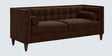 Gloria Velvet 3 Seater Sofa in Brown Finish Gloria Velvet 3 Seater Sofa in Brown Finish