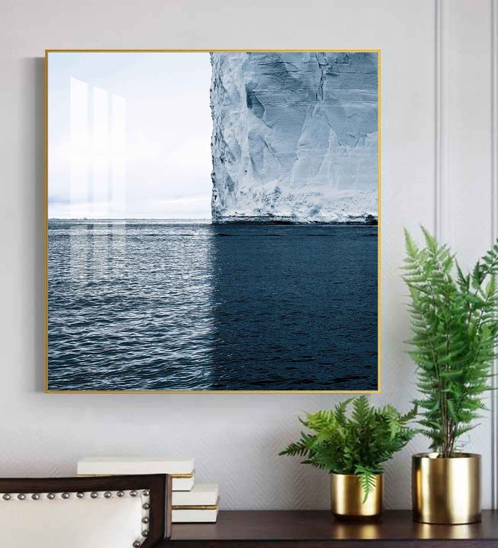 Glacial Dreamscape Glass Finish Square Wall Art