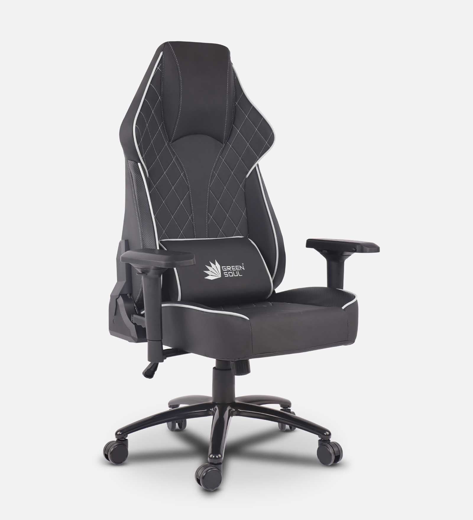 Glance Gaming Chair in Black & White Colour
