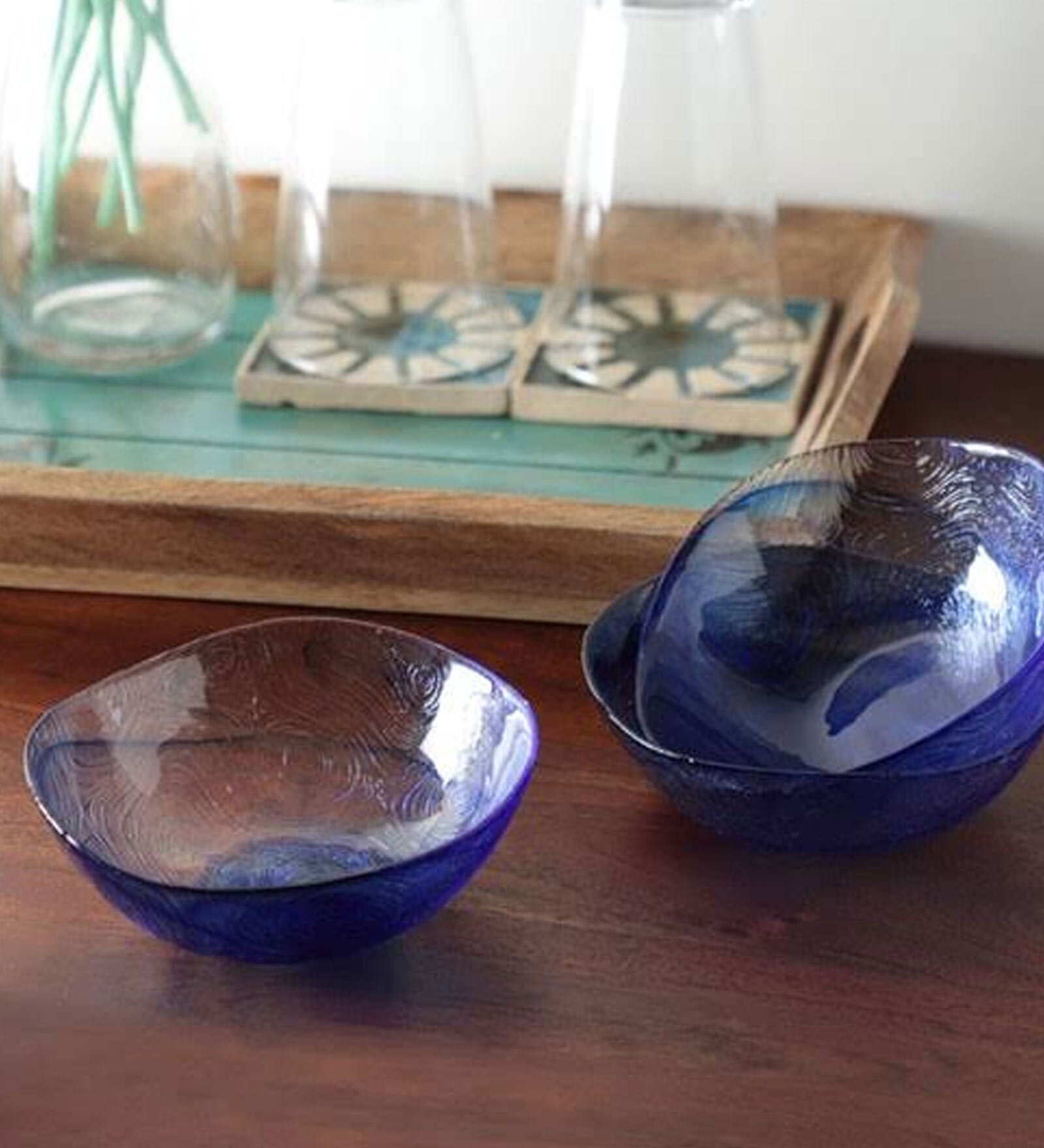 Glass 400 ML Small Serving Bowl- Set of 6