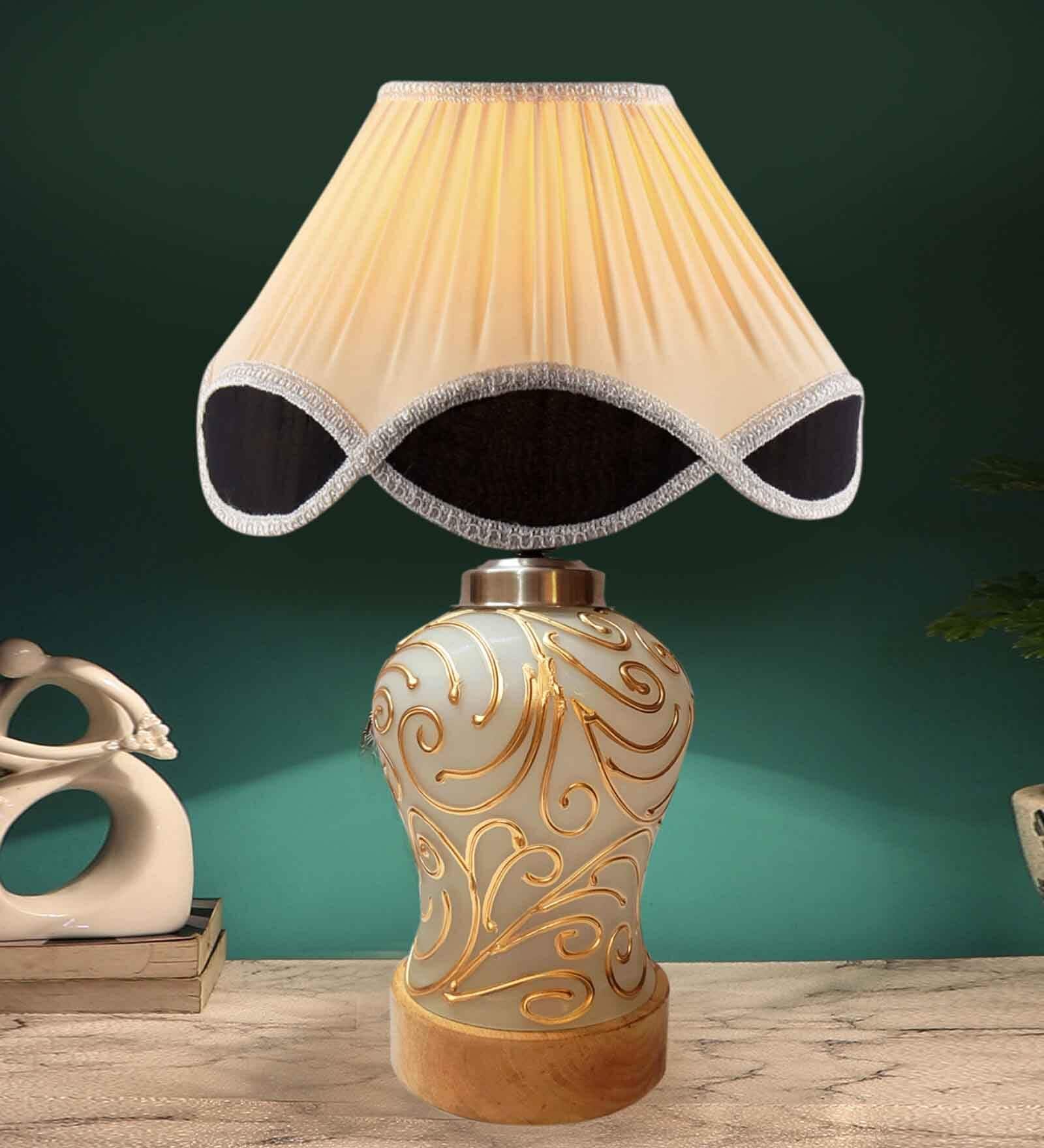 Glass Multicolor Table Lamp