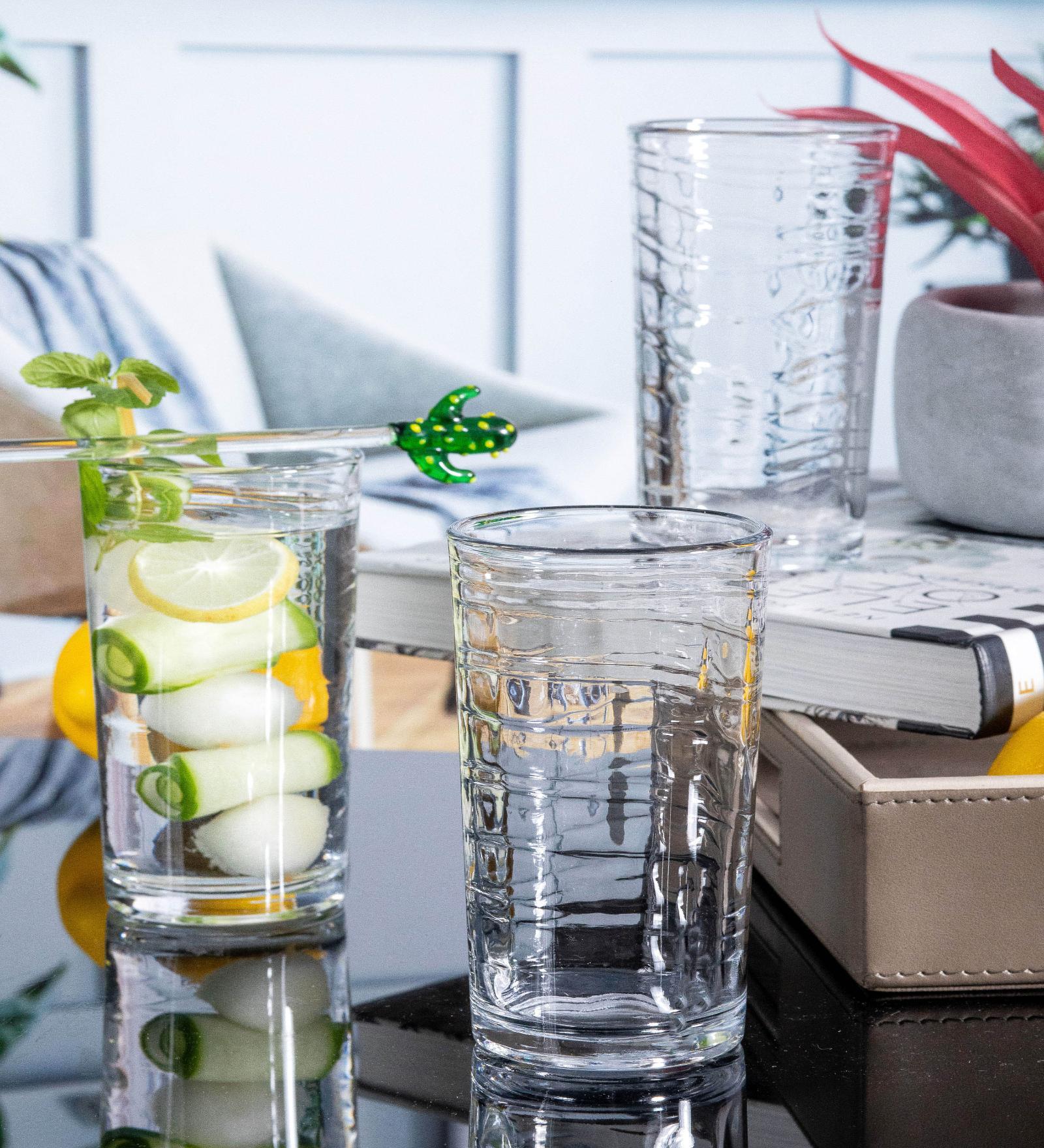 Glass Tuscany Wave Tumbler (Set of 12pcs)