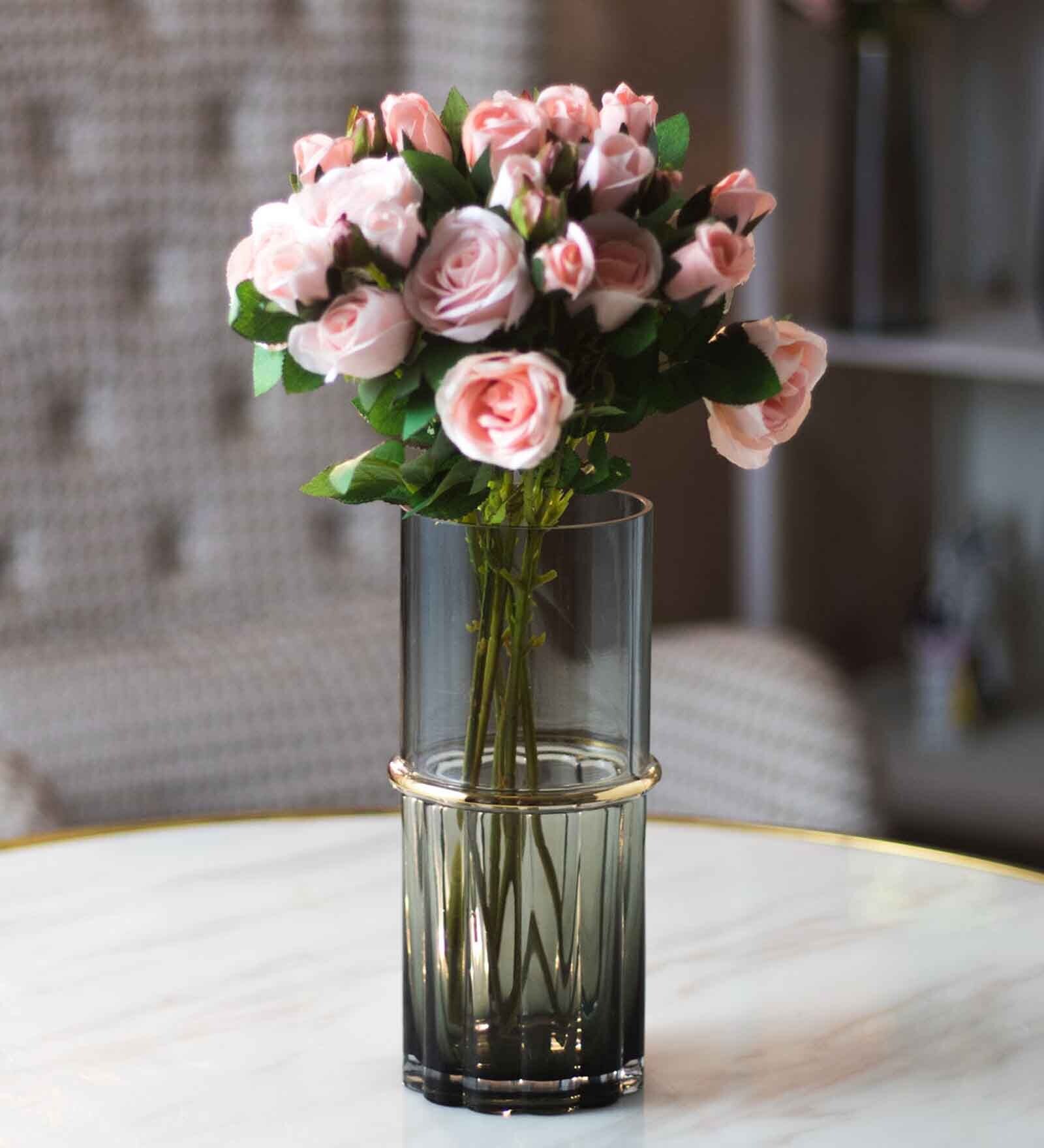 Gleaming Multicolour Glass Vase