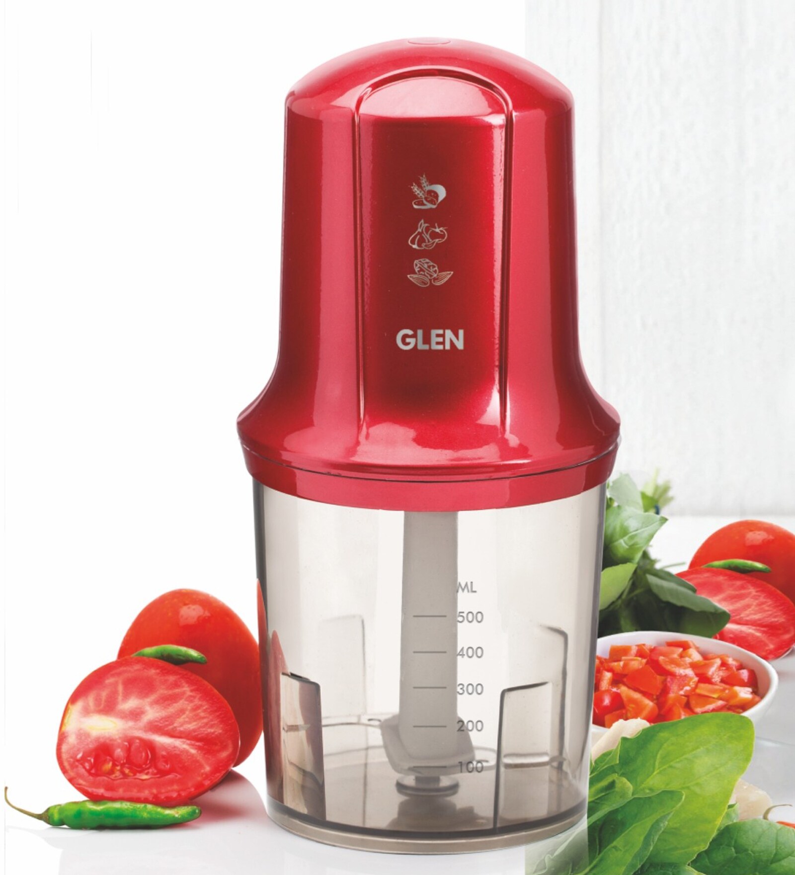 Glen 200 Watt Mini Chopper SA 4040 larger bowl 500 Ml Glen 200 Watt Mini Chopper SA 4040 larger bowl 500 Ml