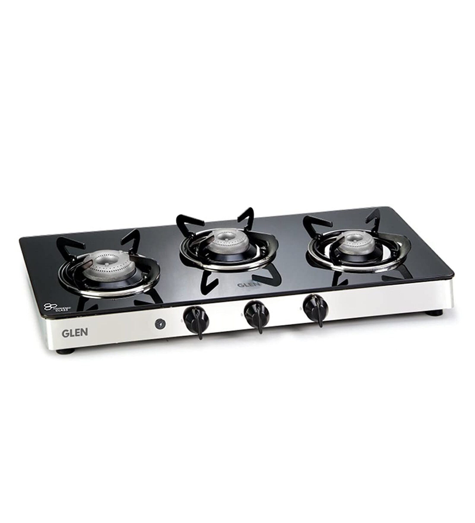 Glen 1033 GTAI 3 Burner Gas Stove with Glass Top