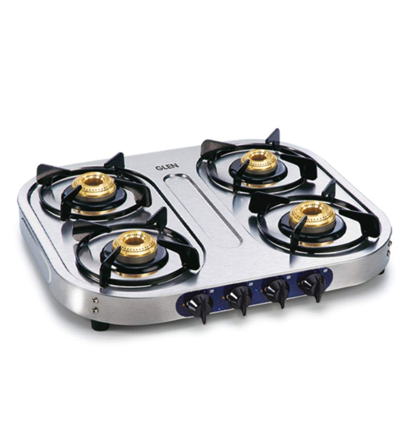 Glen 1044 SS BB 4 Burner Gas Stove with Modern Soft Looks