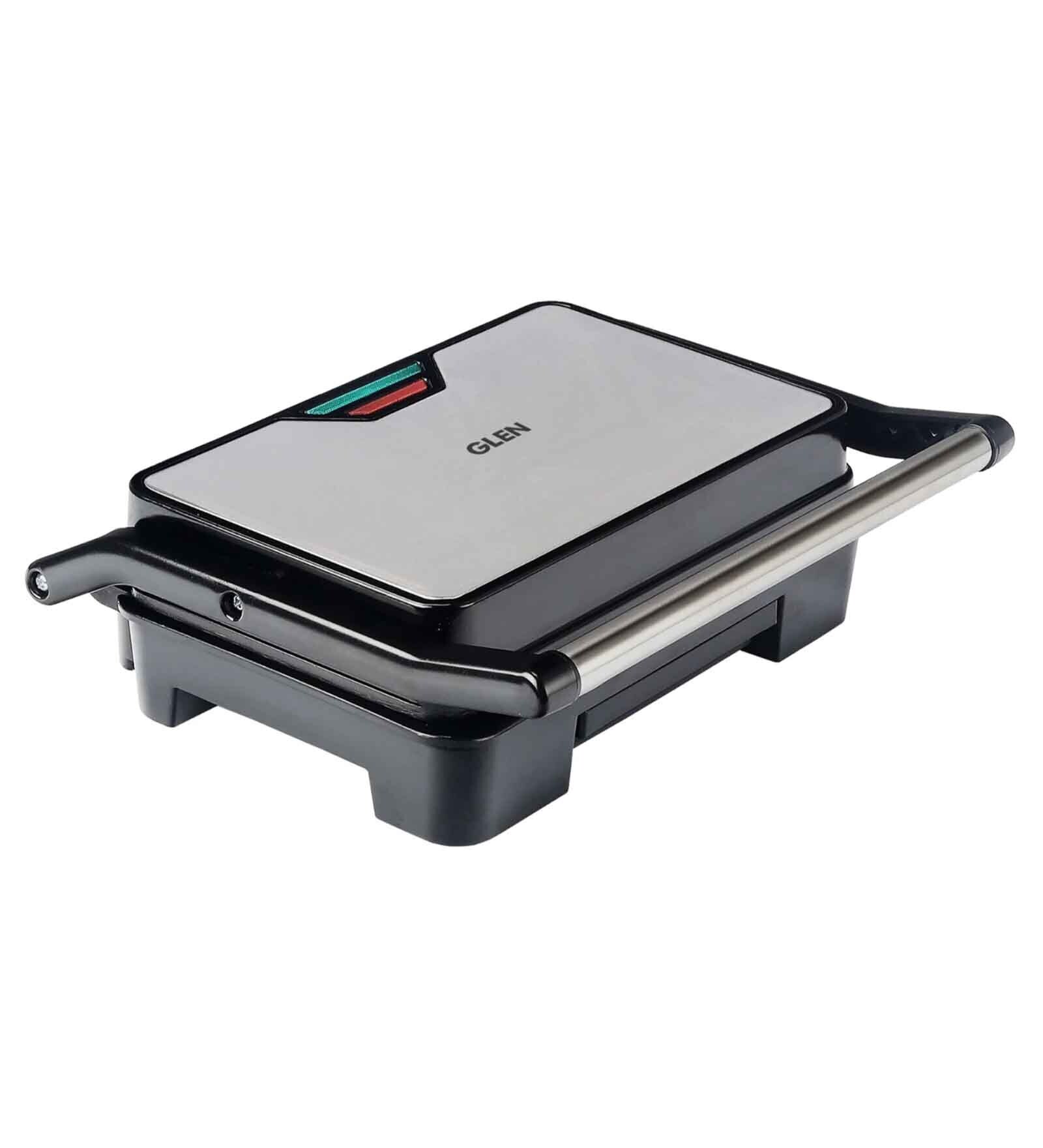 Buy Glen Press Grill with Nonstick Plates Oil Collector Tray 850W