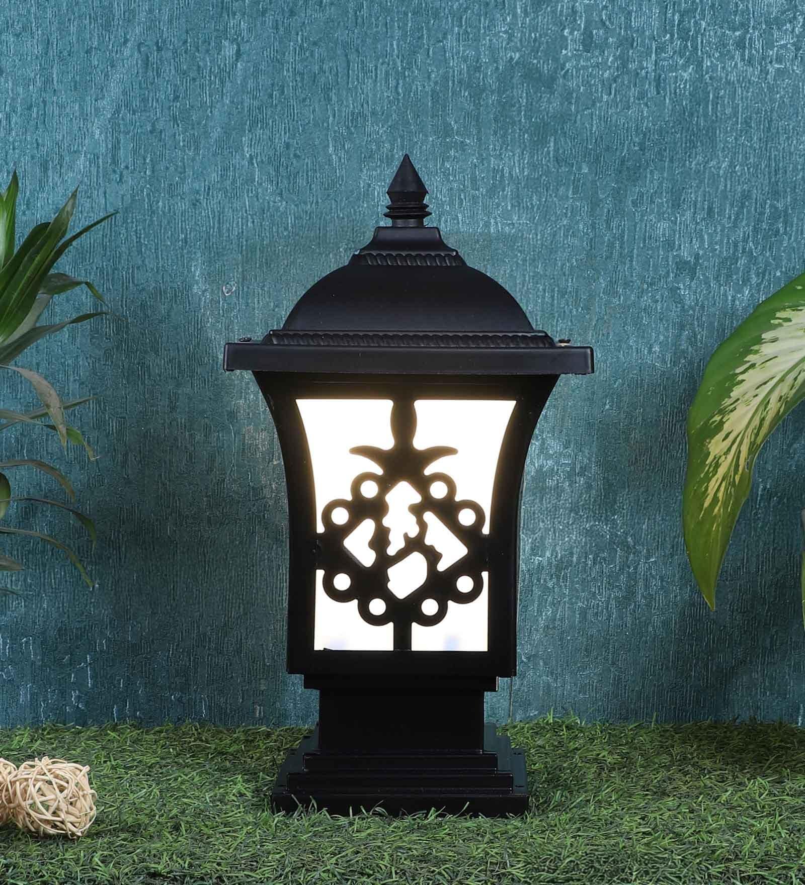 Gleonis Black Aluminium Gate Light  | B22 holder | without Bulb |  Eliante