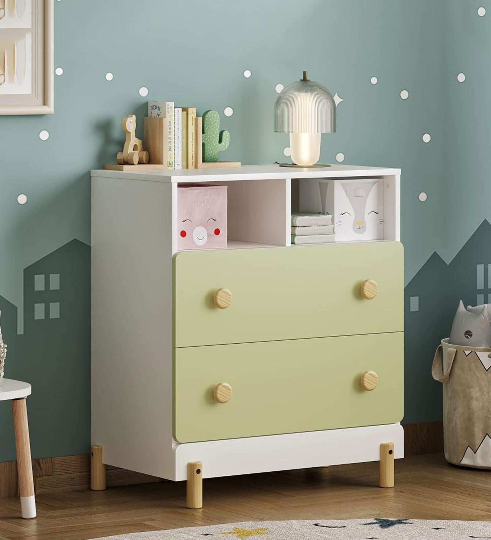 Glori Chest of Drawer In Egg White Finish