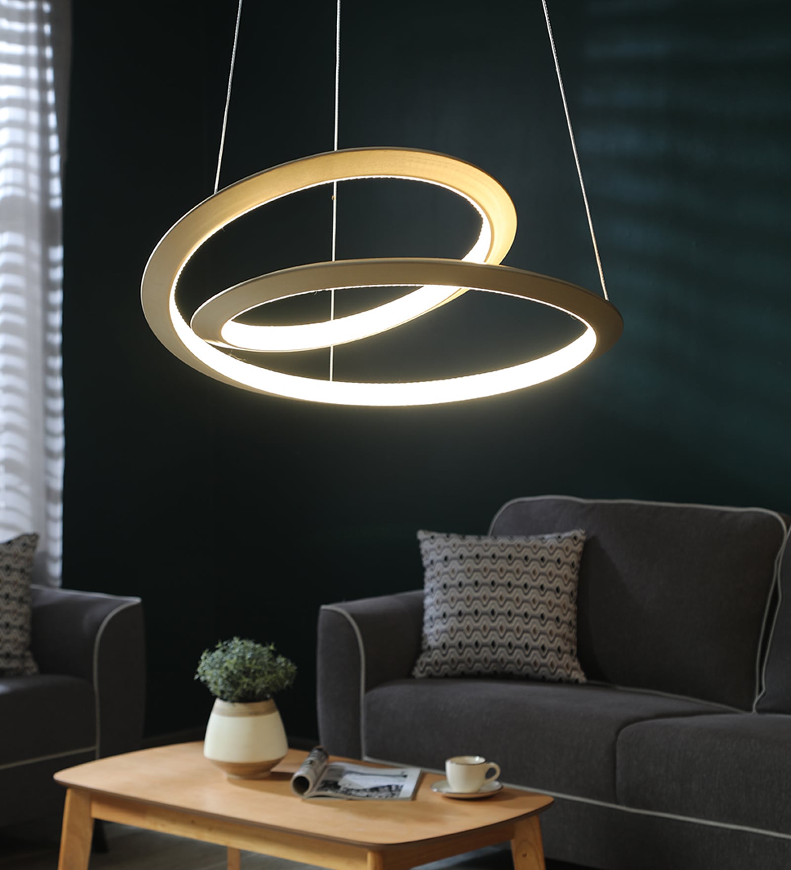 Madeline Gold Aluminium LED Ceiling Lights