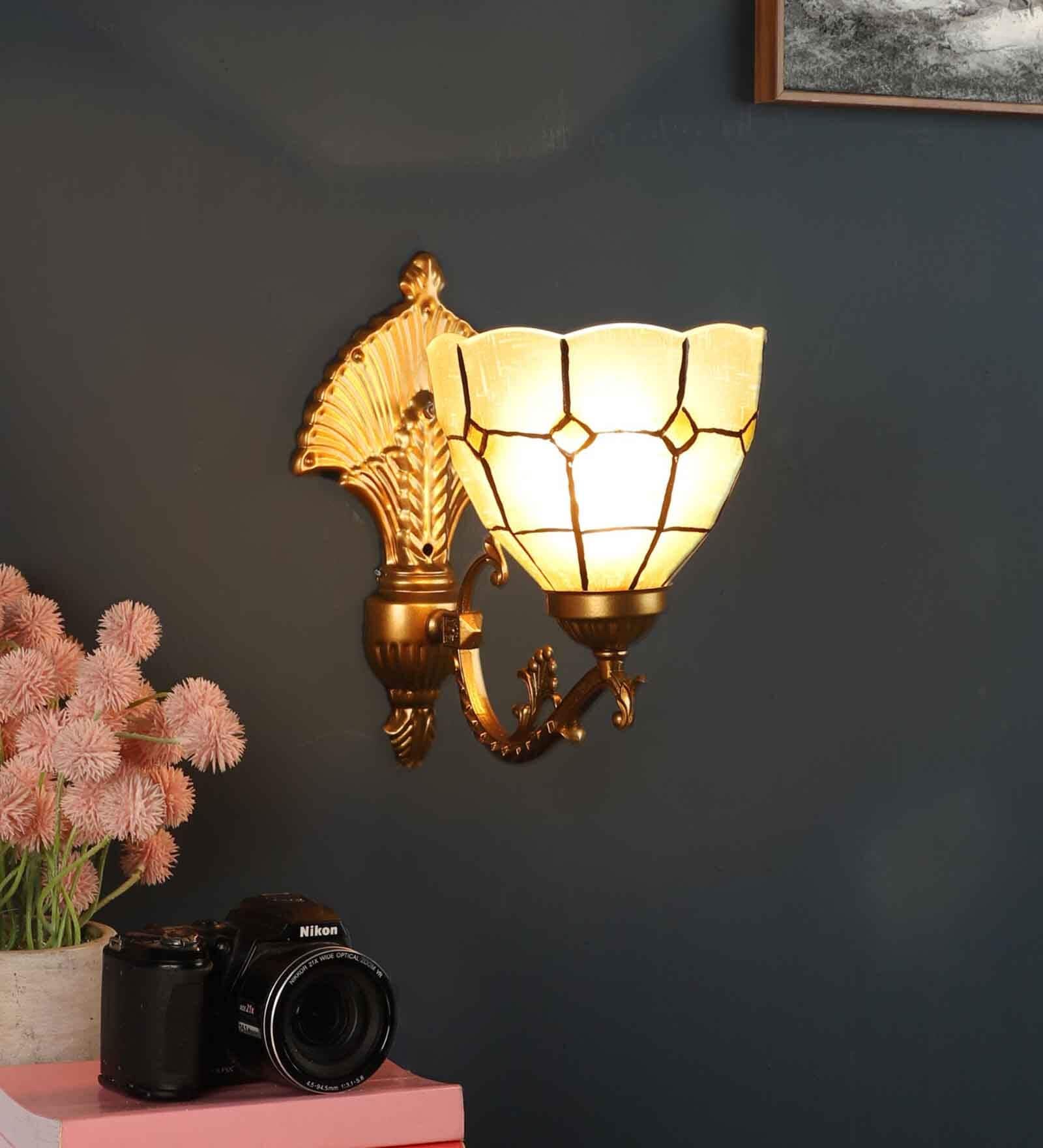 Matera Antique Gold Iron Wall Sconces