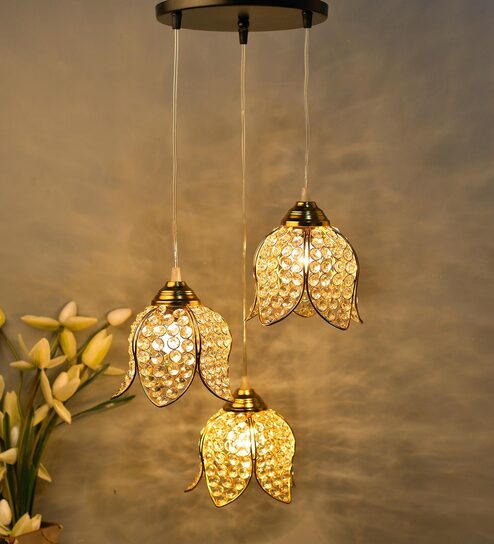 Gladus Gold Metal Cluster Hanging Light