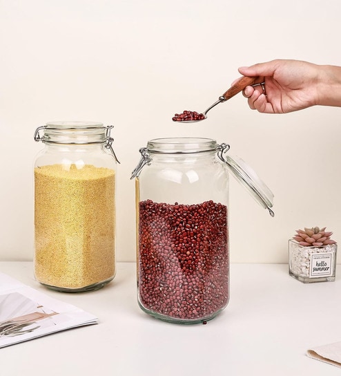 Glass Jars for Kitchen 2100ml
