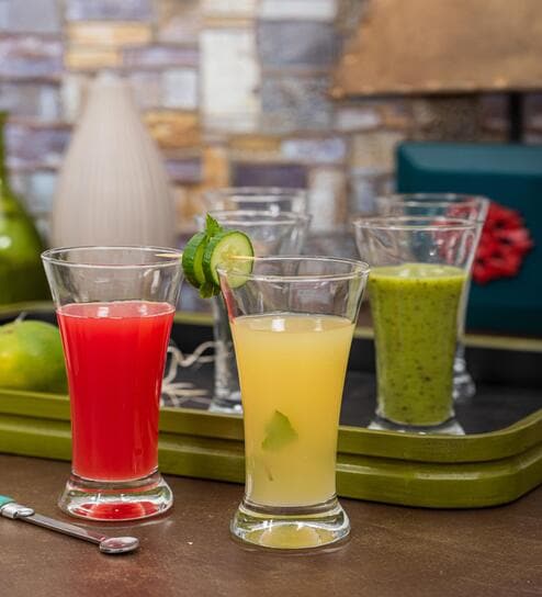 Glass New Pilsner Tumbler Set (Set of 6 pcs)