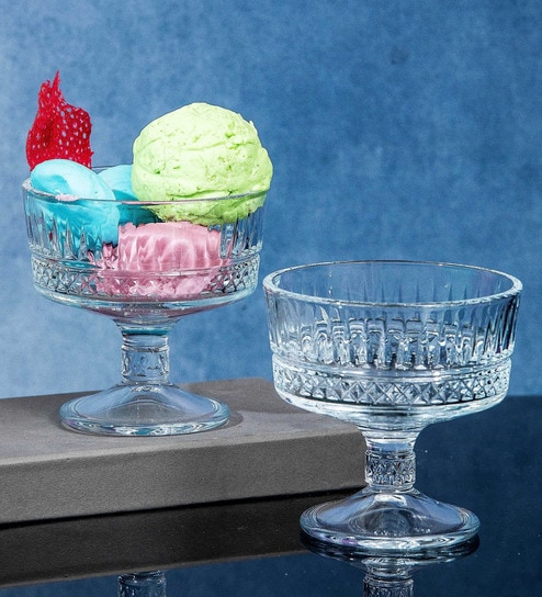 Glass PB Elysia Ice Cream Bowl (Set of 4pcs)