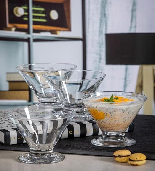 Glass Regalia Footed Bowl (Set of 6pcs)
