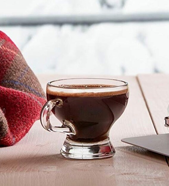 Buy 125 Ml Glass Cups Set Of 6 By Pasabahce Online Tea Cups And Saucers Tableware Home Decor Pepperfry Product