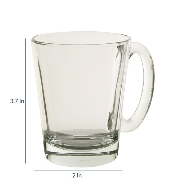 Buy 200 ML Glass Cups Set of 6 by Ocean Online Cups & Saucers Cups