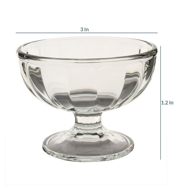 Buy 205 ML Glass Dessert Bowls Set of 6 by Ocean Online Dessert Bowls Bowls Discontinued