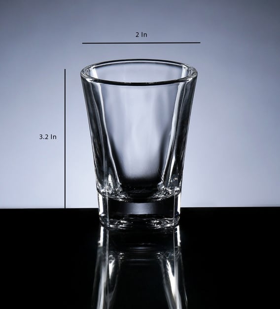 Buy Shot Glass 50ml (Set of 6) Glass Shot Glass by Cdi Online Shot glasses Drinkware Home