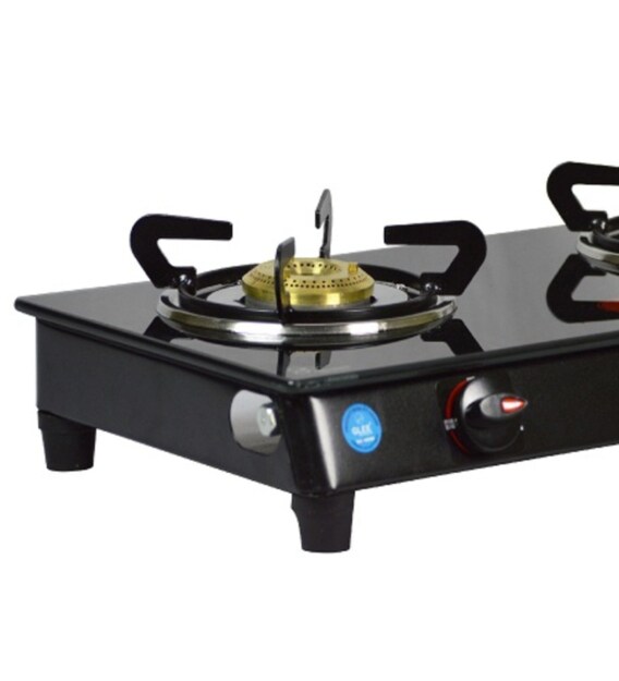 Buy Glee 2 Brass Burners Manual Glass Gas Stove (Model No GLN2BR