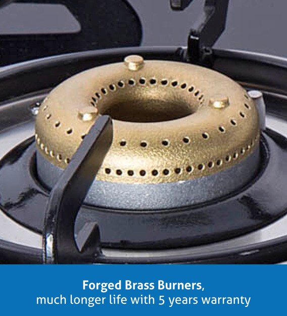 Buy Glen 4 Brass Burners Automatic Glass Gas Stove (Model No