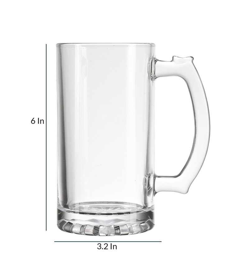 Buy High Ball 400ml (Set of 2) Glass Beer Mug Online Beer Mugs Beer