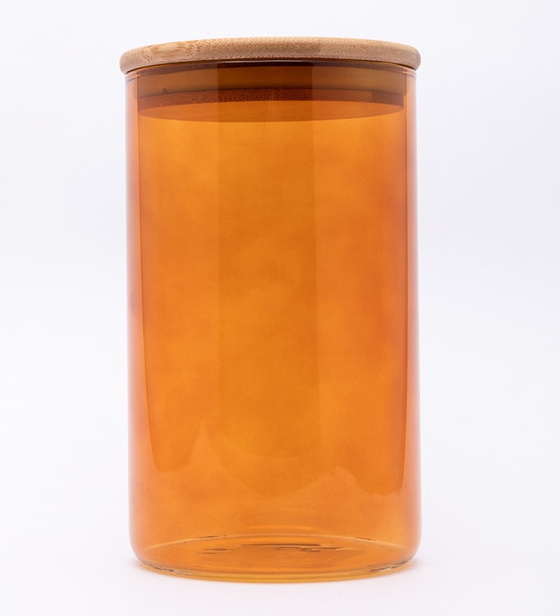 Buy Glass Brown Glass Jar With Lid 1 Litre By Market 99 Online Jars