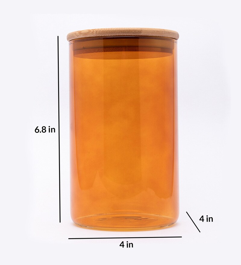 Buy Glass Brown Glass Jar With Lid 1 Litre By Market 99 Online Jars