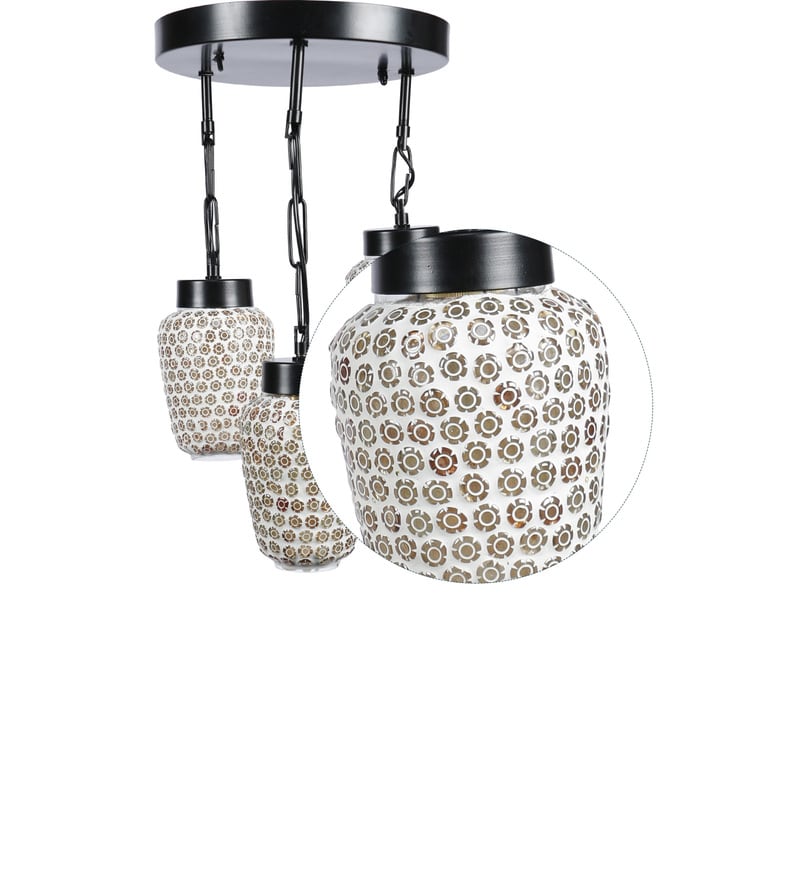 Buy Glass Multicolour Hanging Light by New Era Online Cluster Hanging