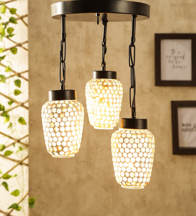 Buy Glass Multicolour Hanging Light by New Era Online Cluster Hanging