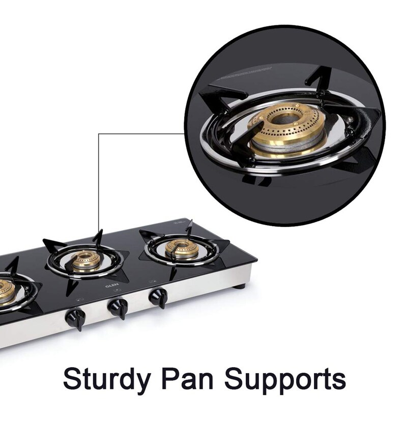 Buy Glen 1030 GT 3 Burner ISI LPG Gas Stove Junior with Brass Burners