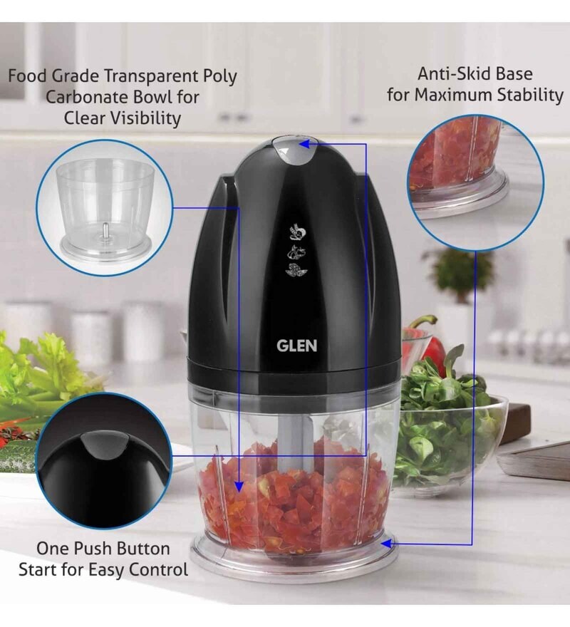 Buy Glen 4041 Mini Chopper Black Electric Vegetable Chopper (1 Chopper