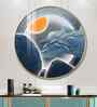 Glacier Koi Fish Acrylic Round Wall Art