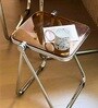 GlacierTray Brown Colour  Side Table