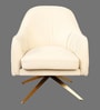Gladdan Velvet Armchair In Beige Colour