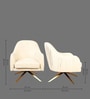 Gladdan Velvet Armchair In Beige Colour
