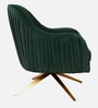 Gladdan Velvet Armchair In Green Colour
