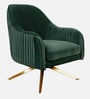 Gladdan Velvet Armchair In Green Colour