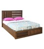 Gladiator King Size Bed With Hydraulic Storage in Brown Colour