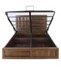 Gladiator King Size Bed With Hydraulic Storage in Brown Colour
