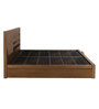 Gladiator King Size Bed With Hydraulic Storage in Brown Colour