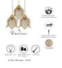 Gladus Gold Metal Cluster Hanging Light