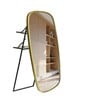 Glam Gold Mild Steel Ohana Oval Floor Mirror with Stand