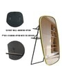 Glam Gold Mild Steel Ohana Oval Floor Mirror with Stand